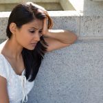 Upset sad young woman Difficulty Falling Pregnant