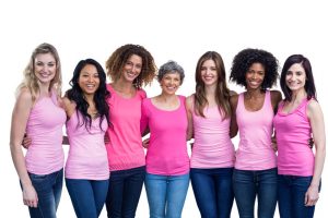 Happy multiethnic women